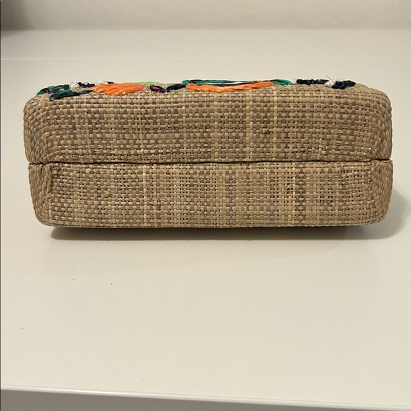 Serpui Candice Embroidered Clutch in Toast - Picture 5 of 10